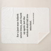 Proverbs 24:16 KJV Bijbelversie-scripts Sherpa Deken (Voorkant (horizontaal))