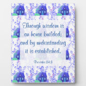 Proverbs 24:3 Plaque Fotoplaat (Voorkant)