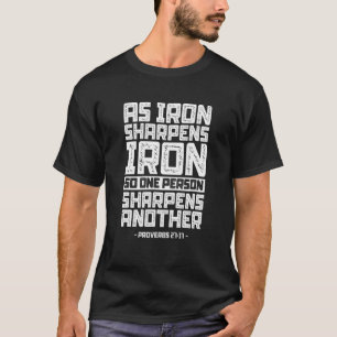 Proverbs 2717 Bijbel citeert Christelijke Schrift T-shirt
