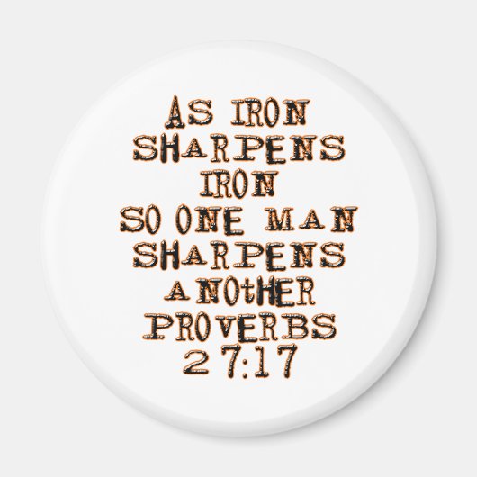 Proverbs 27:17 magneet (Voorkant)