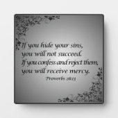 Proverbs 28:13 fotoplaat (Voorkant)