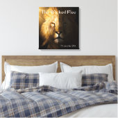 Proverbs 28:1 Bijbelse Scripture Bold Lion Canvas Afdruk (Insitu (Slaapkamer))