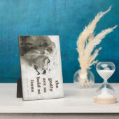 Proverbs 28:1 Bold as lions plaque (Côté)