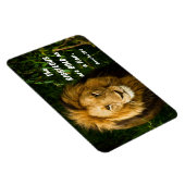 Proverbs 28:1 Righteous zijn gebold als een leeuwb Magneet (Rechterzijde)