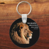 Proverbs 28:1 sleutelhanger (Voorkant)