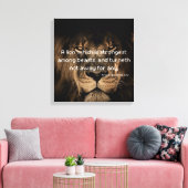 Proverbs 30:30 Bijbelse lion Canvas Art Afdruk (Insitu (Woonkamer))