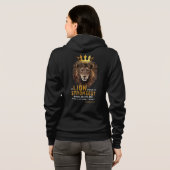 Proverbs 30:30 KJV Bijbelscripts Womens volledig-Z Hoodie (Achterkant volledig)
