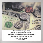 Proverbs 30:8-9 poster (Voorkant)