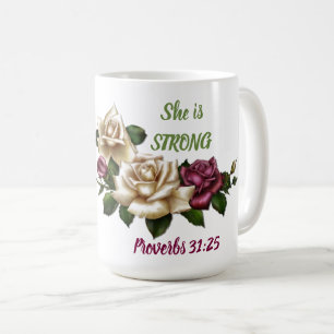 Proverbs 31:25 - Klassieke Mok