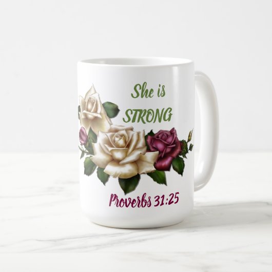 Proverbs 31:25 - Klassieke Mok (Voorkant rechts)