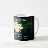 Proverbs 31:25, Moederdag, White Daisy Custom Koffiemok (Voorkant rechts)