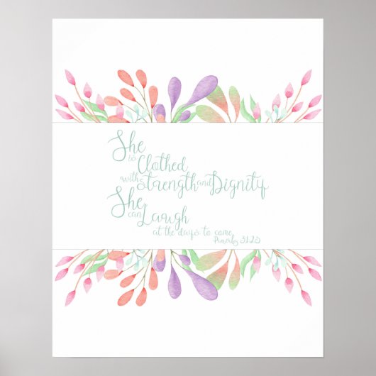 Proverbs 31:25 poster (Voorkant)