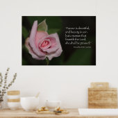 Proverbs 31:30 Afdrukken van scripts Poster (Keuken)