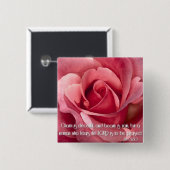 Proverbs 31:30 vierkante button 5,1 cm (Voorkant /achterkant)