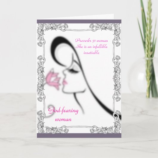 Proverbs 31 Carte de voeux pour femmes (Devant)