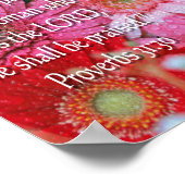 Proverbs 31 Christelijke Poster Flowers Scripture (Hoek)