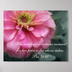 Proverbs 31 Collectie~ Pro 31:10 Poster
