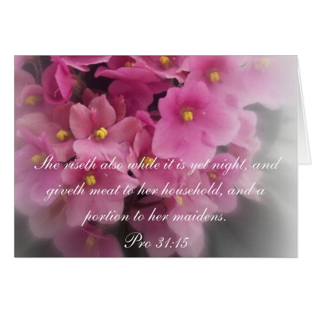Proverbs 31 Collectie ~ Proverbs 31:15 (Voorkant Horizontaal)