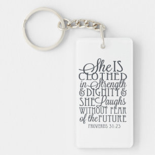 Proverbs 31 Gifts - Gedetailleerd in kracht en waa Sleutelhanger