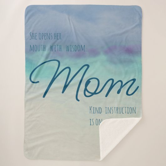 Proverbs 31 mam sherpa deken (Voorkant)