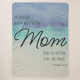 Proverbs 31 mam sherpa deken