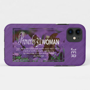 PROVERBS 31   Meer dan PAARSE roebelingen iPhone 11 Hoesje