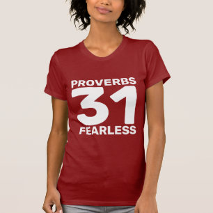 PROVERBS 31 T-shirts chrétiens sans peur