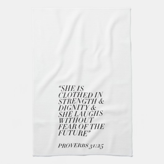 Proverbs 31 theedoek (Verticaal)