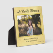 Proverbs 31 Vrouwelijke foto Fotoplaat (Voorkant)