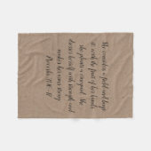 Proverbs 31 Woman Fleece Blanket Brown (Voorkant (Horizontaal))