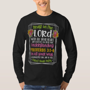 Proverbs 35-6 Bijbelverse religieuze Christelijke T-shirt