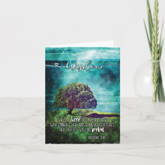 Proverbs 3:18 Foto Notecard Kaart (Voorkant)