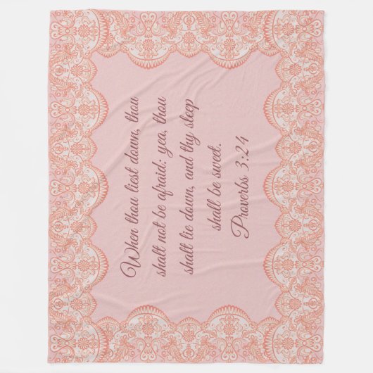 Proverbs 3:24 deken (Voorkant)