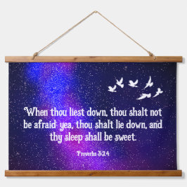 Proverbs 3:24 hangend wandkleed