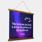 Proverbs 3:24 hangend wandkleed (Gebogen)