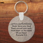 Proverbs 3:3 sleutelhanger (Voorkant)