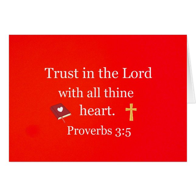 Proverbs 3:5 (Voorkant Horizontaal)