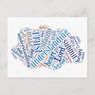 Proverbs 3:5-6 briefkaart