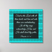 Proverbs 3:5-6 canvas afdruk (Voorkant)