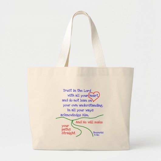 Proverbs 3:5&6-Canvas tas (Voorkant)