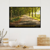 Proverbs 3:5-6 Christelijk Bijbelverse Poster (Keuken)