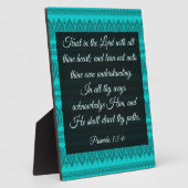 Proverbs 3:5-6 fotoplaat (Zijkant)