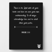 Proverbs 3:5-6 fotoplaat (voorkant)