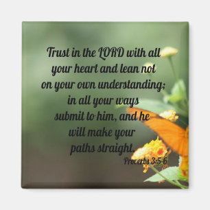 Proverbs 3:5-6 magneet