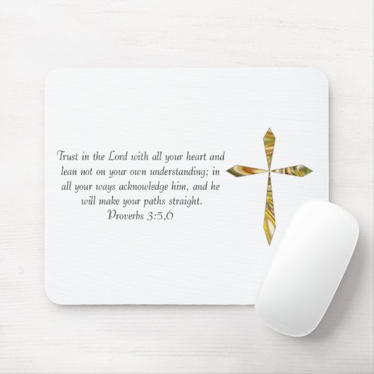 Proverbs 3:5-6 muismat (Met muis)