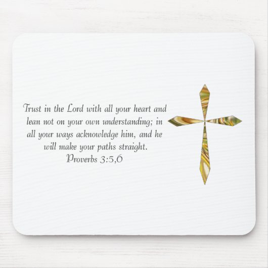 Proverbs 3:5-6 muismat (Voorkant)