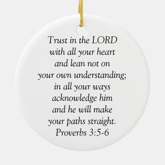 Proverbs 3:5-6 Ornament (Achterkant)