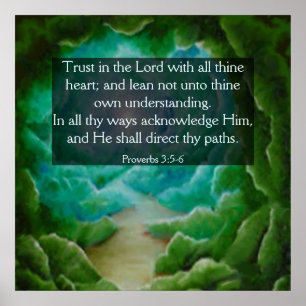 Proverbs 3:5-6 poster