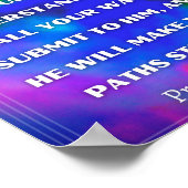 Proverbs 3:5-6 poster (Hoek)