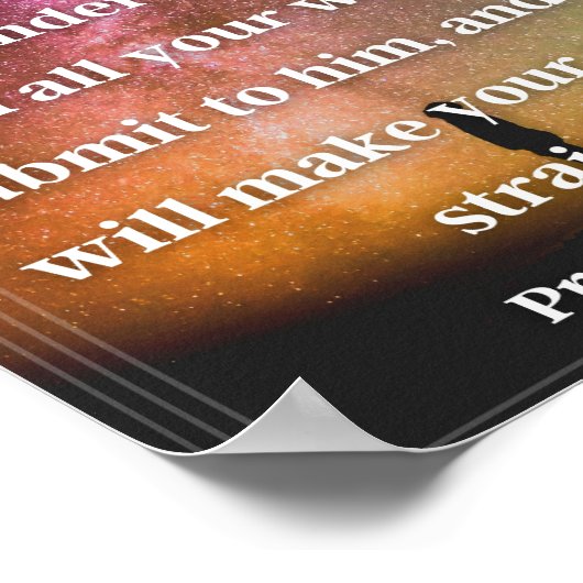 Proverbs 3:5-6 poster (Hoek)